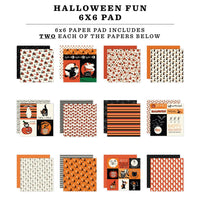 Halloween Fun - Carta Bella Double-Sided Cardstock Paper Pad 6"X6"