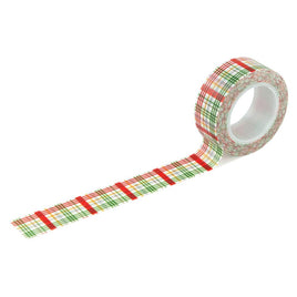 Pooh Bear Plaid - Winnie The Pooh Christmas Washi Tape 30'