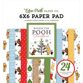 Winnie The Pooh Christmas - Echo Park Double-Sided Cardstock Paper Pad 6"X6"