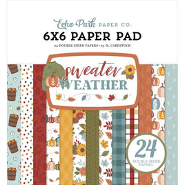 Sweater Weather - Echo Park Double-Sided Cardstock Paper Pad 6"X6"