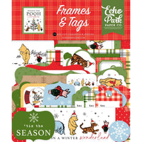 Frames & Tags, Winnie The Pooh Christmas - Echo Park Cardstock Ephemera