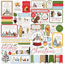 Elements - Winnie The Pooh Christmas Cardstock Stickers 12"X12"