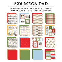 Winnie The Pooh Christmas - Echo Park Double-Sided Mega Paper Pad 6"X6"