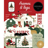 Frames & Tags, A Vintage Christmas - Carta Bella Cardstock Ephemera