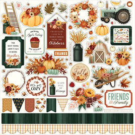 Elements - Harvest Cardstock Stickers 12"X12"