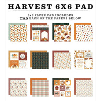 Harvest - Carta Bella Double-Sided Carstock Paper Pad 6"X6"