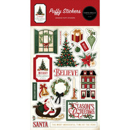 A Vintage Christmas - Carta Bella Puffy Stickers