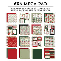 A Vintage Christmas - Carta Bella Double-Sided Mega Paper Pad 6"X6"