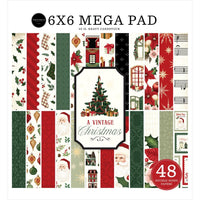 A Vintage Christmas - Carta Bella Double-Sided Mega Paper Pad 6"X6"