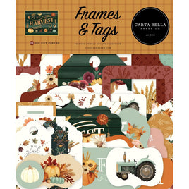 Frames & Tags, Harvest - Carta Bella Cardstock Ephemera