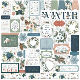 Elements - Winter Wonderland Cardstock Stickers 12"X12"