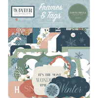 Frames & Tags, Winter Wonderland - Carta Bella Cardstock Ephemera