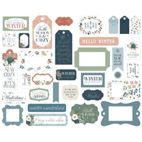 Frames & Tags, Winter Wonderland - Carta Bella Cardstock Ephemera