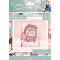 Christmas Rose Wreath, Christmas Rose - Sara Signature Stamp And Die