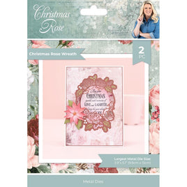 Christmas Rose Wreath, Christmas Rose - Sara Signature Stamp And Die