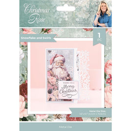 Snowflakes And Swirls, Christmas Rose - Sara Signature Metal Dies