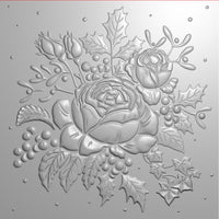 Christmas Roses - Sara Signature 3D Embossing Folder 5.5"X5.5"
