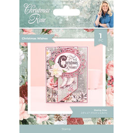 Christmas Wishes, Christmas Rose - Sara Signature Clear Acrylic Stamp