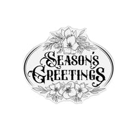 Season's Greetings, Christmas Rose - Sara Signature Create-A-Card Metal Die