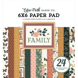 Family - Echo Park Double-Sided Paper Pad 6"X6"