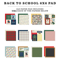Back To School - Carta Bella Double-Sided Paper Pad 6"X6"