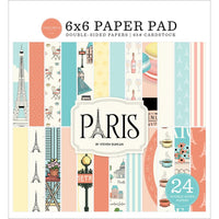 Paris - Carta Bella Double-Sided Paper Pad 6"X6"