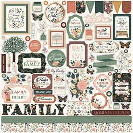 Elements - Family Cardstock Stickers 12"X12"