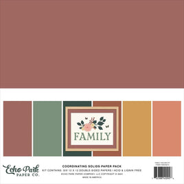 Family - Echo Park Solids Collection Kit 12"X12"