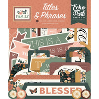 Titles & Phrases, Family - Echo Park Ephemera