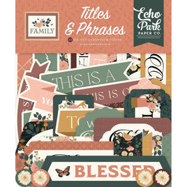 Titles & Phrases, Family - Echo Park Ephemera