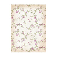 Lavender - Stamperia Assorted Rice Paper Backgrounds A6 8/Sheets