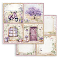 Lavender, 10 Designs/1 Each - Stamperia Double-Sided Paper Pad 12"X12" 10/Pkg