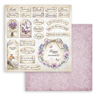 Lavender, 10 Designs/1 Each - Stamperia Double-Sided Paper Pad 12"X12" 10/Pkg