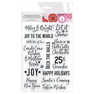 A Candy Cane Christmas Sentiment - Tonic Studios Stamp Set
