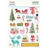 Snow Pine Lodge - Simple Stories Sticker Book 12/Sheets