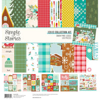 Snow Pine Lodge - Simple Stories Collection Kit 12"X12"
