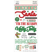 Simple Vintage Holly Jolly Foam Stickers 53/Pkg