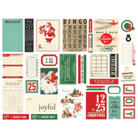 Simple Vintage Holly Jolly Ephemera 32/Pkg