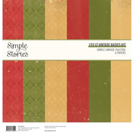 Simple Vintage Yuletide - Simple Stories Vintage Basics Kit 12"X12"