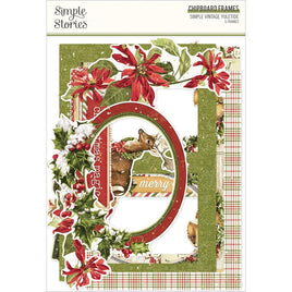 Simple Vintage Yuletide Chipboard Frames