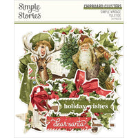 Simple Vintage Yuletide Chipboard Clusters