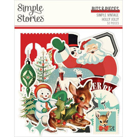 Simple Vintage Holly Jolly Bits & Pieces Die-Cuts Icons