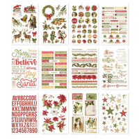 Simple Vintage Yuletide - Simple Stories Sticker Book 12/Sheets