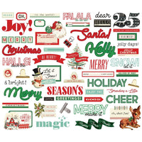 Simple Vintage Holly Jolly Bits & Pieces Die-Cuts Sentiment