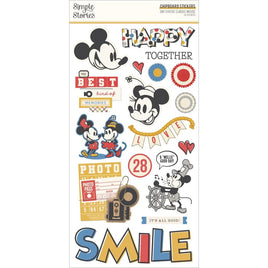 Say Cheese Classic Mouse Chipboard Stickers 6"x12"