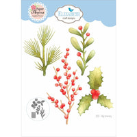 Holly Greenery - Elizabeth Craft Metal Die