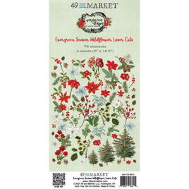 Wildflowers, Evergreen Season - 49 And Market Laser Cut Outs