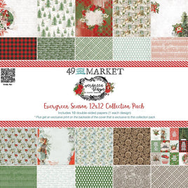 Evergreen Season - 49 & Market Collection Pack 12"X12"