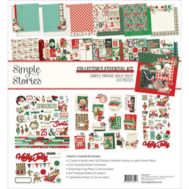 Simple Vintage Holly Jolly Simple Stories Collector's Essential Kit 12"X12"