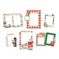 Simple Vintage Holly Jolly Chipboard Frames